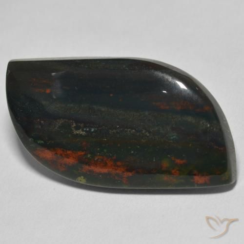 26.95ct Natürlicher Grün und Rot Blutstein, Fantasie, Lichtundurchlässig
