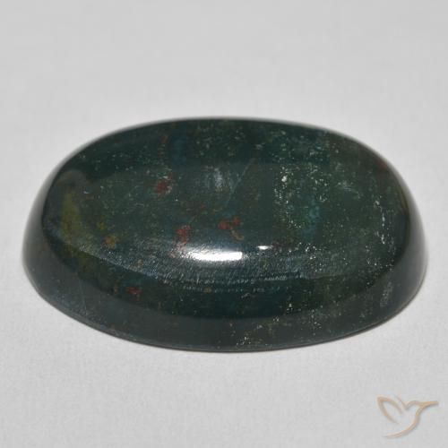 9,17 ctw natürlicher Waldgrün Blutstein, Oval, Lichtundurchlässig