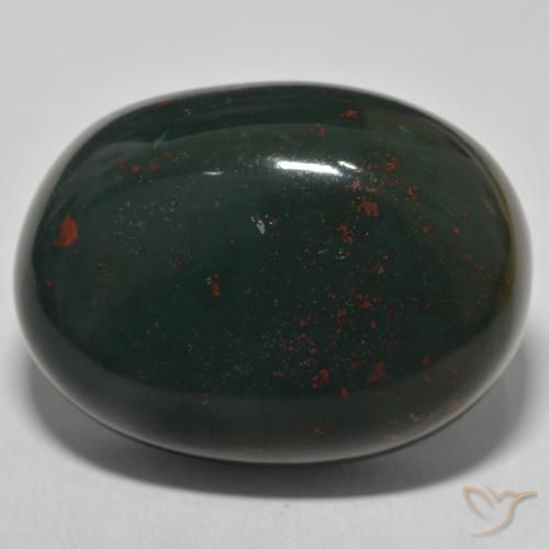 57.49ct Natürlicher Vielfarbig-grün Blutstein, Oval, Lichtundurchlässig