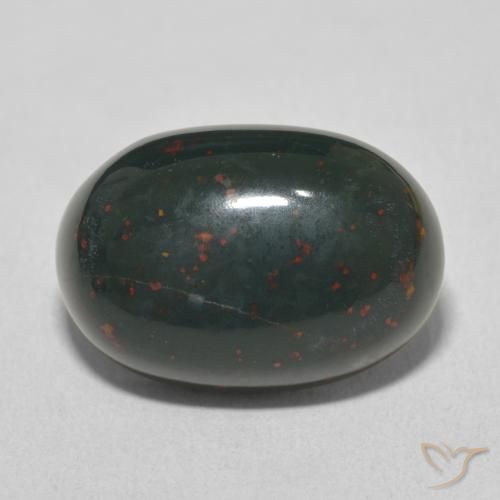 9.32ct Natürlicher Waldgrün Blutstein, Oval, Lichtundurchlässig