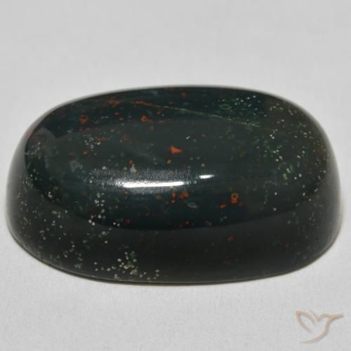 9,17 ctw natürlicher Waldgrün Blutstein, Oval, Lichtundurchlässig