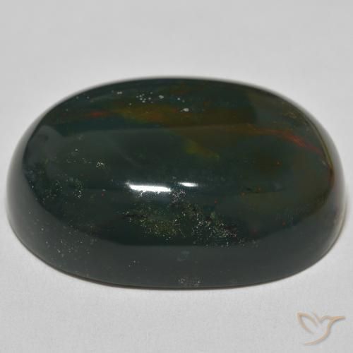 9,17 ctw natürlicher Waldgrün Blutstein, Oval, Lichtundurchlässig
