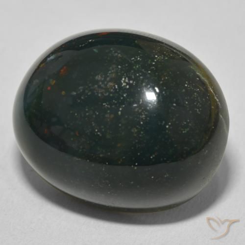 9,17 ctw natürlicher Waldgrün Blutstein, Oval, Lichtundurchlässig
