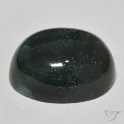 9,17 ctw natürlicher Waldgrün Blutstein, Oval, Lichtundurchlässig