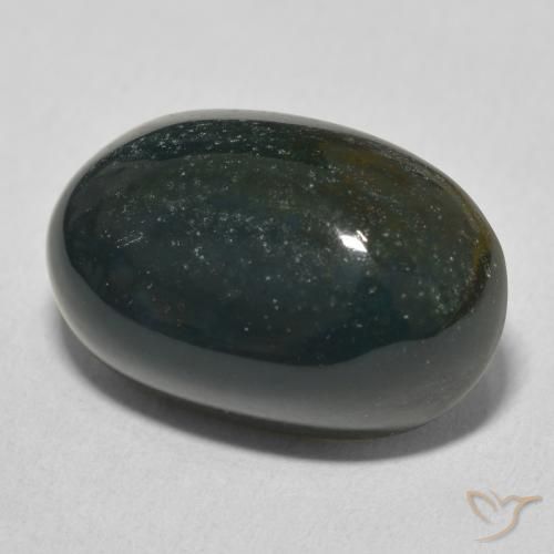 9,17 ctw natürlicher Waldgrün Blutstein, Oval, Lichtundurchlässig