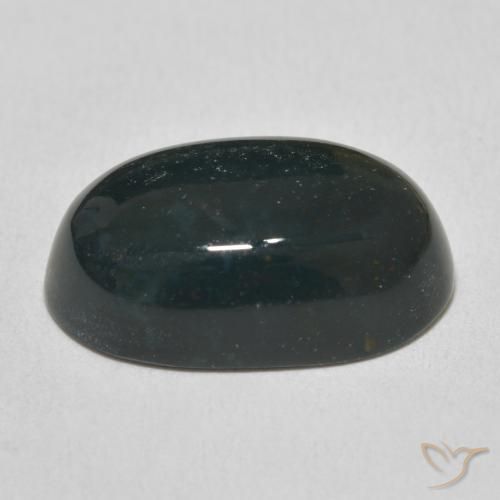 9,17 ctw natürlicher Waldgrün Blutstein, Oval, Lichtundurchlässig