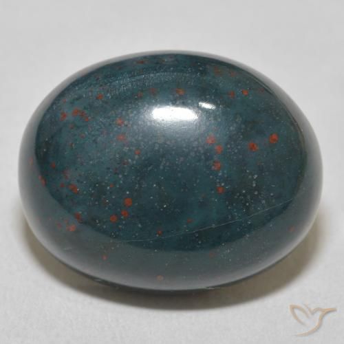 20.63ct Natürlicher Vielfarbig-grün Blutstein, Oval, Lichtundurchlässig