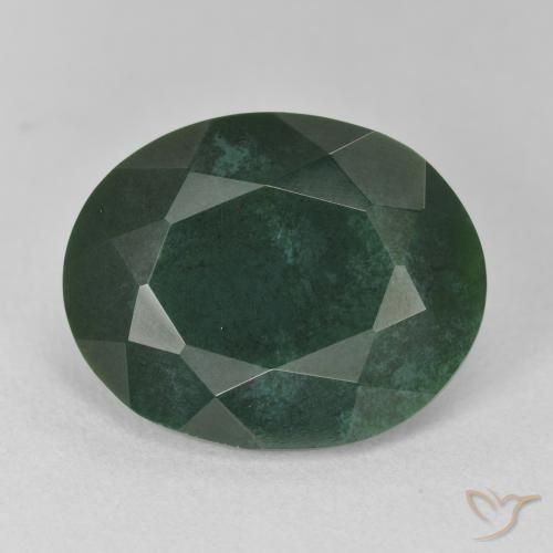 10.38ct Natürlicher Vielfarbig-grün Blutstein, Oval, Lichtundurchlässig