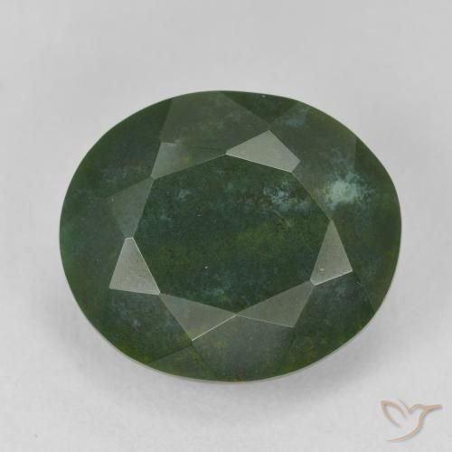 11.88ct Natürlicher Warmes Grün Blutstein, Oval, Lichtundurchlässig