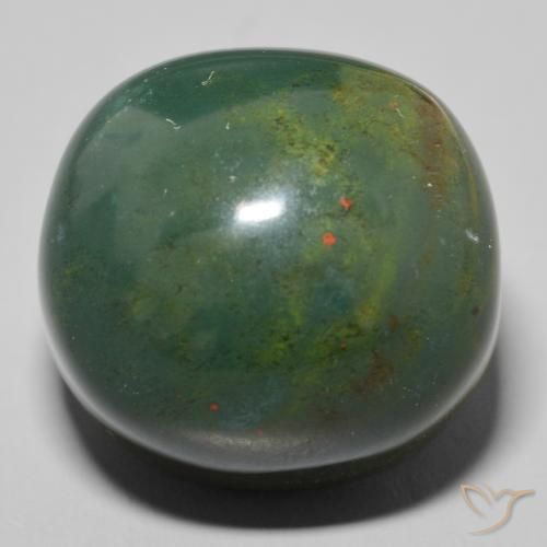 56.88ct Natürlicher Grün mit Rot Blutstein, Oval, Lichtundurchlässig