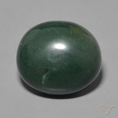 7.92ct Natürlicher tiefgrün Blutstein, Oval, Lichtundurchlässig