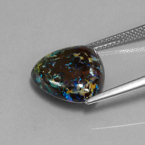 7,96 ctw natürlicher mehrfarbiger Boulder-Opal, Trillion, Lichtundurchlässig