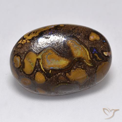 13.14ct Natürlicher Mehrfarbig Boulder-Opal, Oval, Lichtundurchlässig