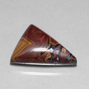 34,01 ctw natürlicher mehrfarbiger Boulder-Opal, Trillion, Lichtundurchlässig