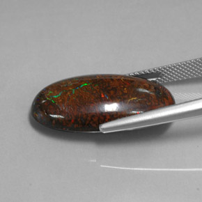 9,17 ctw natürlicher Mehrfarbig Boulderopal, Oval Schliff, Lichtundurchlässig