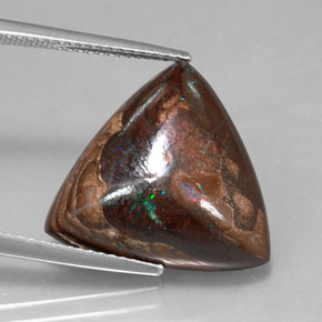 9,17 ctw natürlicher Mehrfarbig Boulderopal, Trillion, Lichtundurchlässig