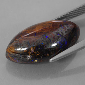 9,17 ctw natürlicher Mehrfarbig Boulderopal, Marquise, Lichtundurchlässig