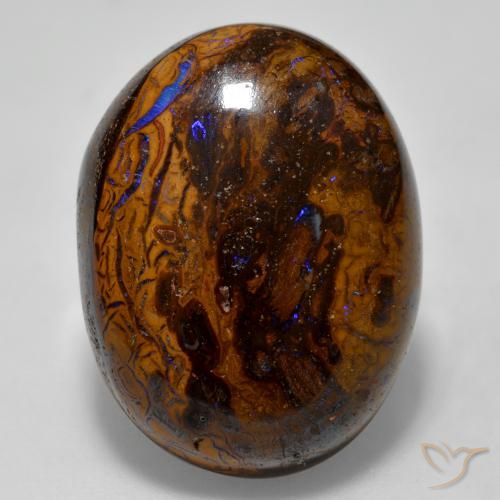 22.67ct Natürlicher Mehrfarbig Boulderopal, Oval, Lichtundurchlässig