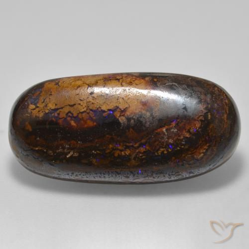 21.32ct Natürlicher Mehrfarbig Boulder-Opal, Oval, Lichtundurchlässig