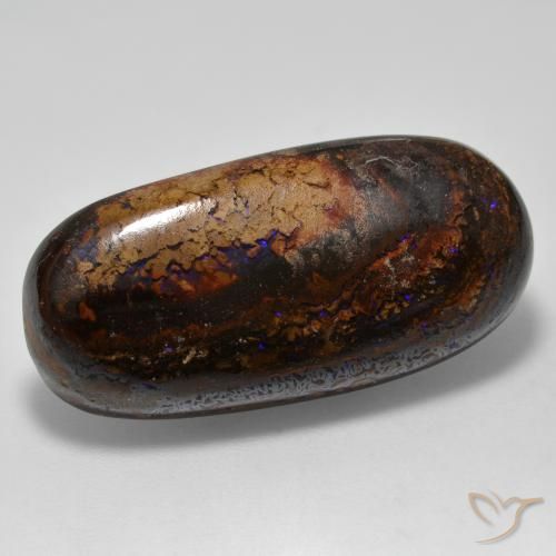 9,17 ctw natürlicher Mehrfarbig Boulderopal, Oval, Lichtundurchlässig