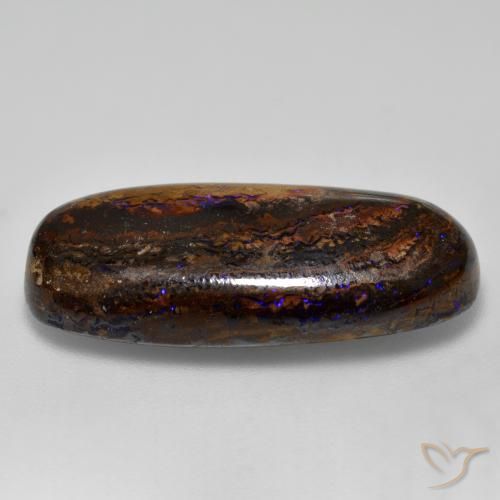 9,17 ctw natürlicher Mehrfarbig Boulderopal, Oval, Lichtundurchlässig