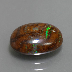 9,17 ctw natürlicher Mehrfarbig Boulderopal, Oval Schliff, Lichtundurchlässig