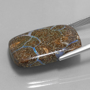 9,17 ctw natürlicher Mehrfarbig Boulderopal, Kissenschliff, Lichtundurchlässig