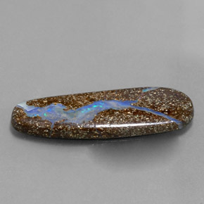 4,80 ctw natürlicher mehrfarbiger Boulder-Opal, Fantasieschliff, Lichtundurchlässig