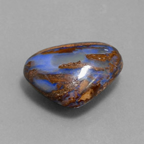 3,78 ctw natürlicher mehrfarbiger Boulder-Opal, Birnenform, Lichtundurchlässig