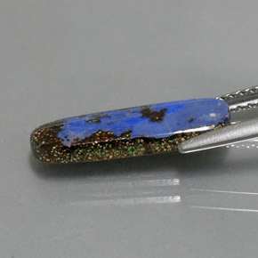 9,17 ctw natürlicher Mehrfarbig Boulderopal, Ausgefallene Form, Lichtundurchlässig