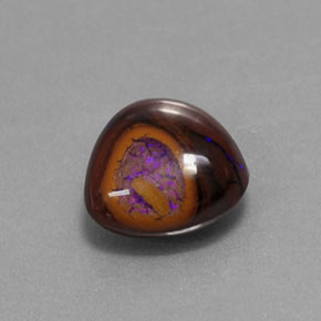 9,17 ctw natürlicher Mehrfarbig Boulderopal, Birnenform, Lichtundurchlässig