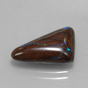 5,10 ctw natürlicher mehrfarbiger Boulder-Opal, Fantasieschliff, Lichtundurchlässig