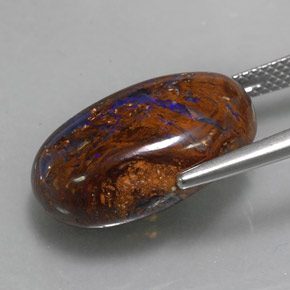 9,17 ctw natürlicher Mehrfarbig Boulderopal, Ausgefallene Form, Lichtundurchlässig