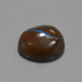 14,85 ctw natürlicher mehrfarbiger Boulder-Opal, Fantasieschliff, Lichtundurchlässig