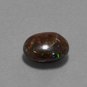 9,17 ctw natürlicher Mehrfarbig Boulderopal, Oval Schliff, Lichtundurchlässig