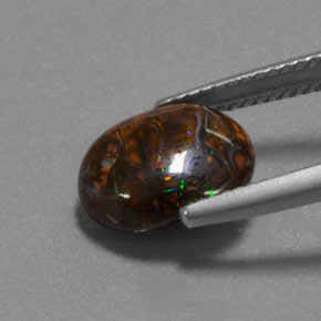 9,17 ctw natürlicher Mehrfarbig Boulderopal, Oval Schliff, Lichtundurchlässig