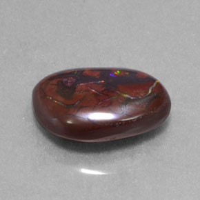 4,96 ctw natürlicher mehrfarbiger Boulder-Opal, Fantasieschliff, Lichtundurchlässig