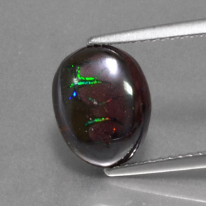 9,17 ctw natürlicher Mehrfarbig Boulderopal, Oval, Lichtundurchlässig