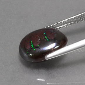 9,17 ctw natürlicher Mehrfarbig Boulderopal, Oval, Lichtundurchlässig