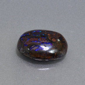 9,17 ctw natürlicher Mehrfarbig Boulderopal, Oval Schliff, Lichtundurchlässig