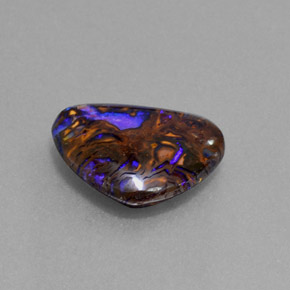 4,96 ctw natürlicher mehrfarbiger Boulder-Opal, Trillion, Lichtundurchlässig