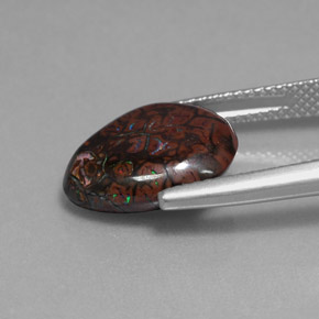 9,17 ctw natürlicher Mehrfarbig Boulderopal, Ausgefallene Form, Lichtundurchlässig