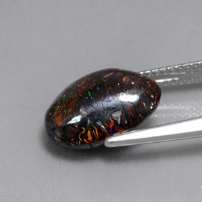 9,17 ctw natürlicher Mehrfarbig Boulderopal, Ausgefallene Form, Lichtundurchlässig