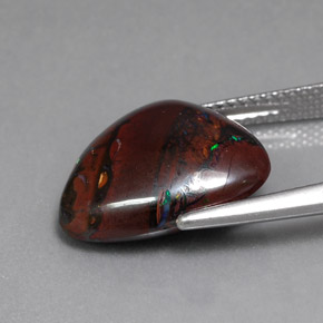 8,84 ctw natürlicher mehrfarbiger Boulder-Opal, Trillion, Lichtundurchlässig