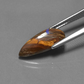 4,55 ctw natürlicher mehrfarbiger Boulder-Opal, Birnenform, Lichtundurchlässig