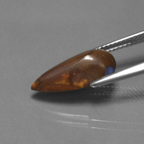 9,17 ctw natürlicher Mehrfarbig Boulderopal, Birnenform, Lichtundurchlässig