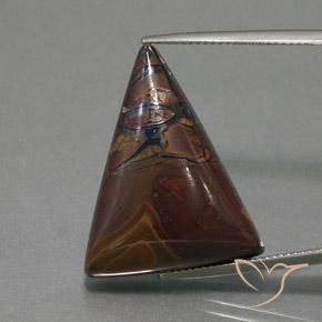 33.93ct Natürlicher Mehrfarbig Boulderopal, Trillion, Lichtundurchlässig