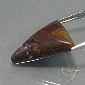 9,17 ctw natürlicher Mehrfarbig Boulderopal, Trillion, Lichtundurchlässig