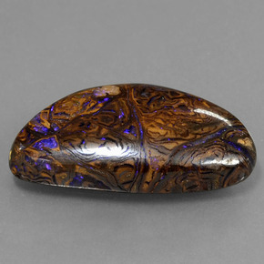 8,17 ctw natürlicher mehrfarbiger Boulder-Opal, Fantasieschliff, Lichtundurchlässig