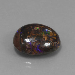 12,14 ctw natürlicher mehrfarbiger Boulder-Opal, Fantasieschliff, Lichtundurchlässig